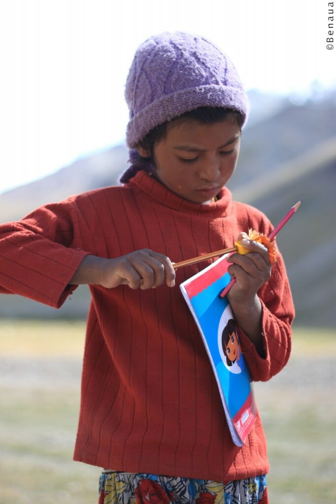 Enfant du Zanskar en Himalaya