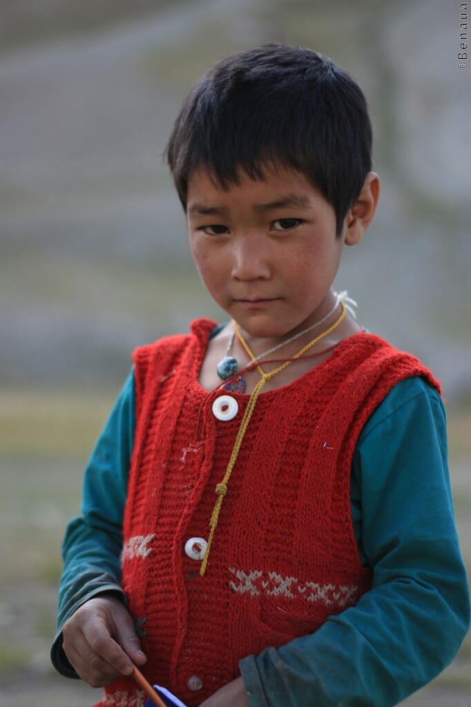 Jeune garçon d'un village perché -Vallée du Zanskar - Inde