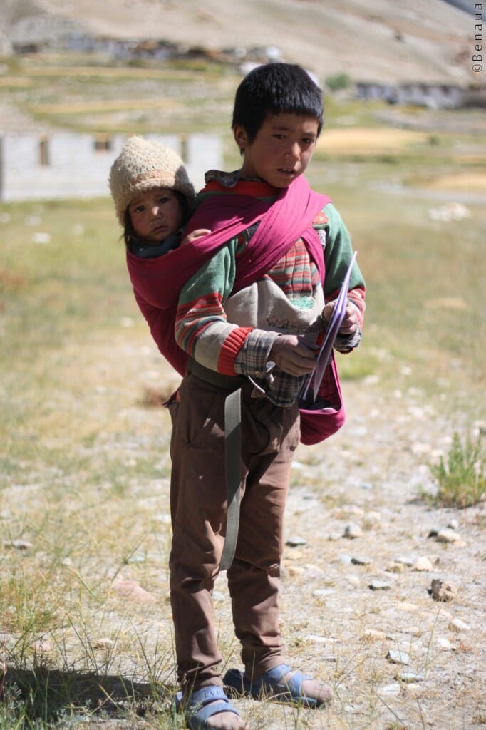 Villages et population Zanskari en Himalaya - Jeunes Enfants - Benoit Richer
