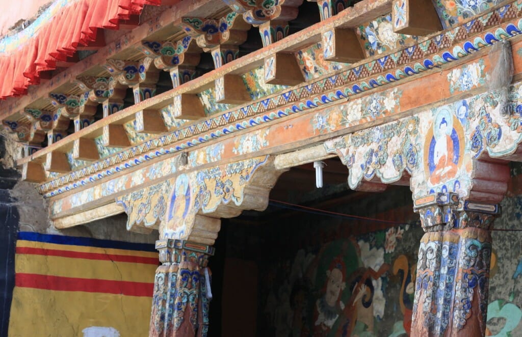 Monastères bouddhistes au Zanskar en Himalaya - Peintures du monastère de Darsha