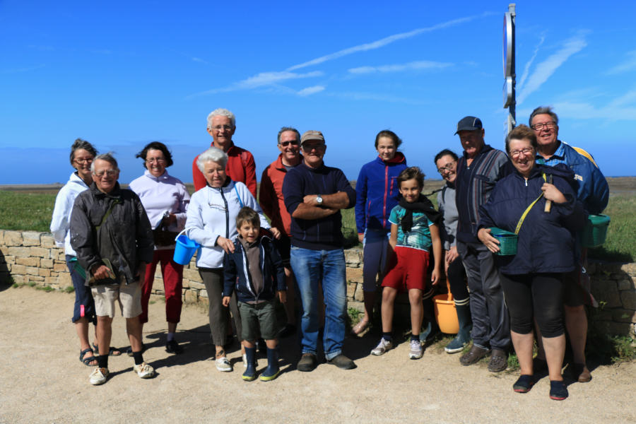 Découvrir la Presqu'île de Lézardrieux avec les Greeters - Groupe de pêcheurs