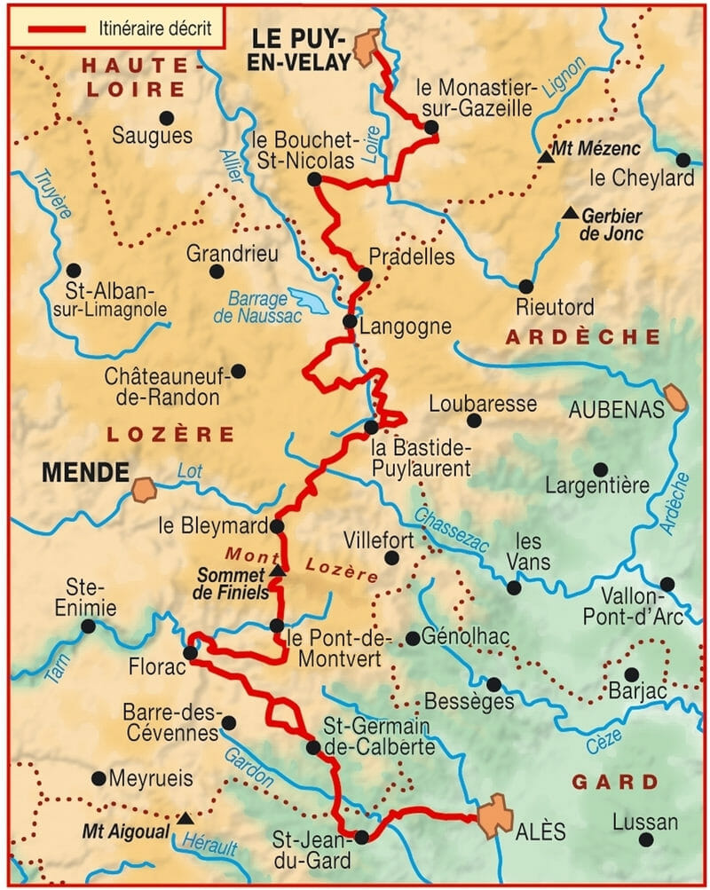Chemin de Stevenson : randonnée itinérante sur le GR70 en Lozère