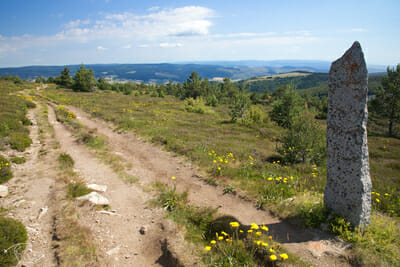 Chemin de Stevenson - Sentier sur le Mont Lozère - Vue de la vallée