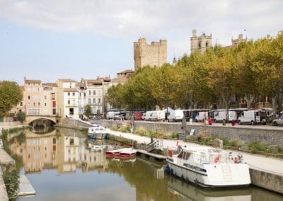 Visiter Narbonne - Canal Robine et Pont des Marchands