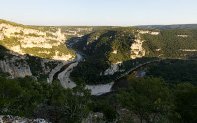 Vue des Gorges de l'Ardèche - Bivouac de Gaud